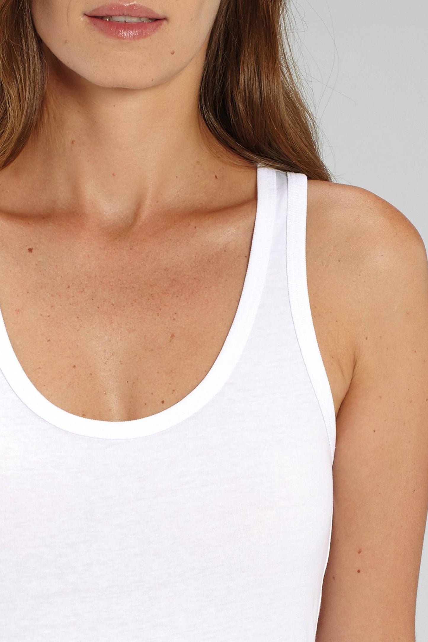 SUNDAZE Organic Cotton Fitted Tank Top