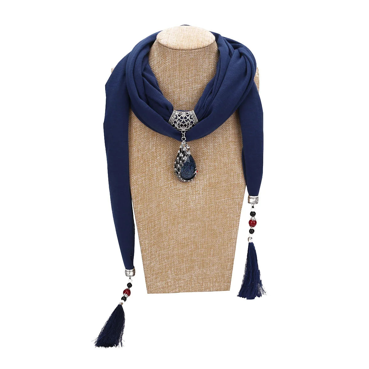 Women Scarf Pendant Necklace