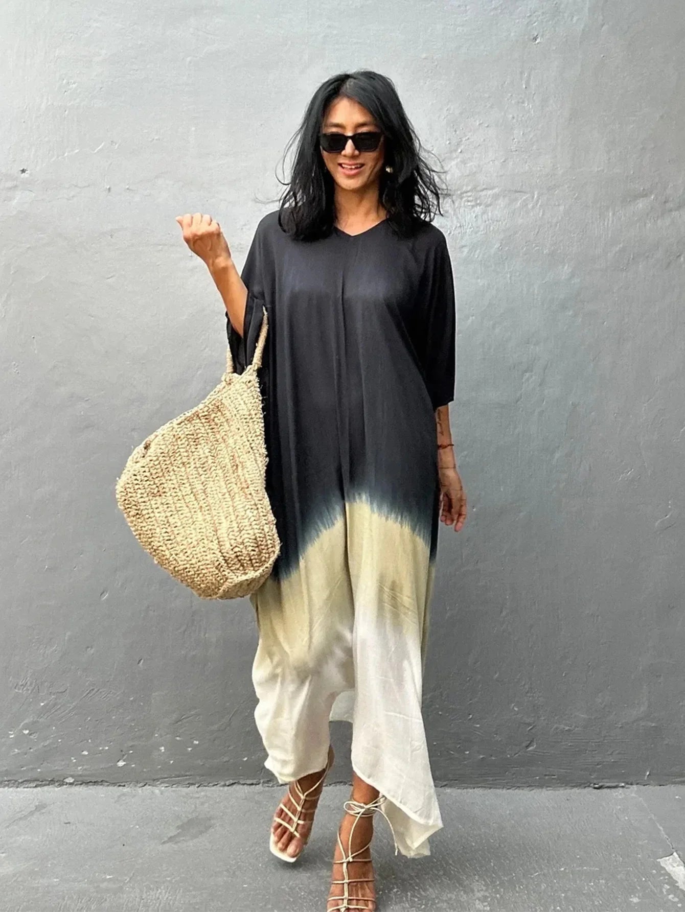 Women's Cotton Gradient Kaftan