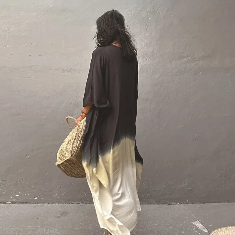 Women's Cotton Gradient Kaftan