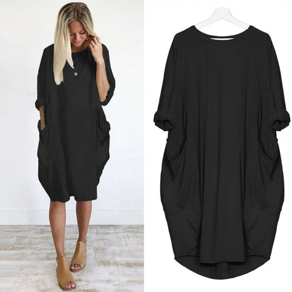 Loose  Long Sleeved Dress