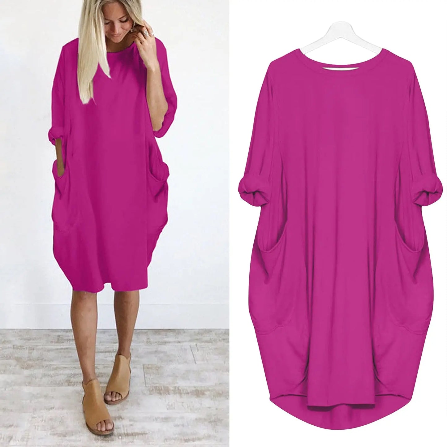 Loose  Long Sleeved Dress