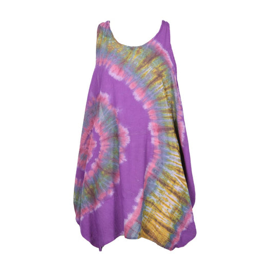 Tie Dye Balloon Tunic Dress