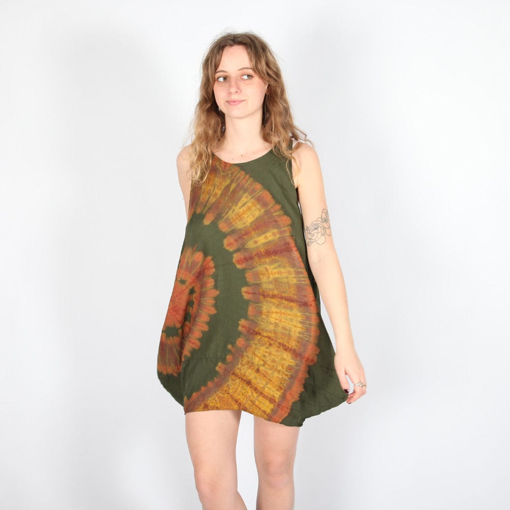 Tie Dye Balloon Tunic Dress