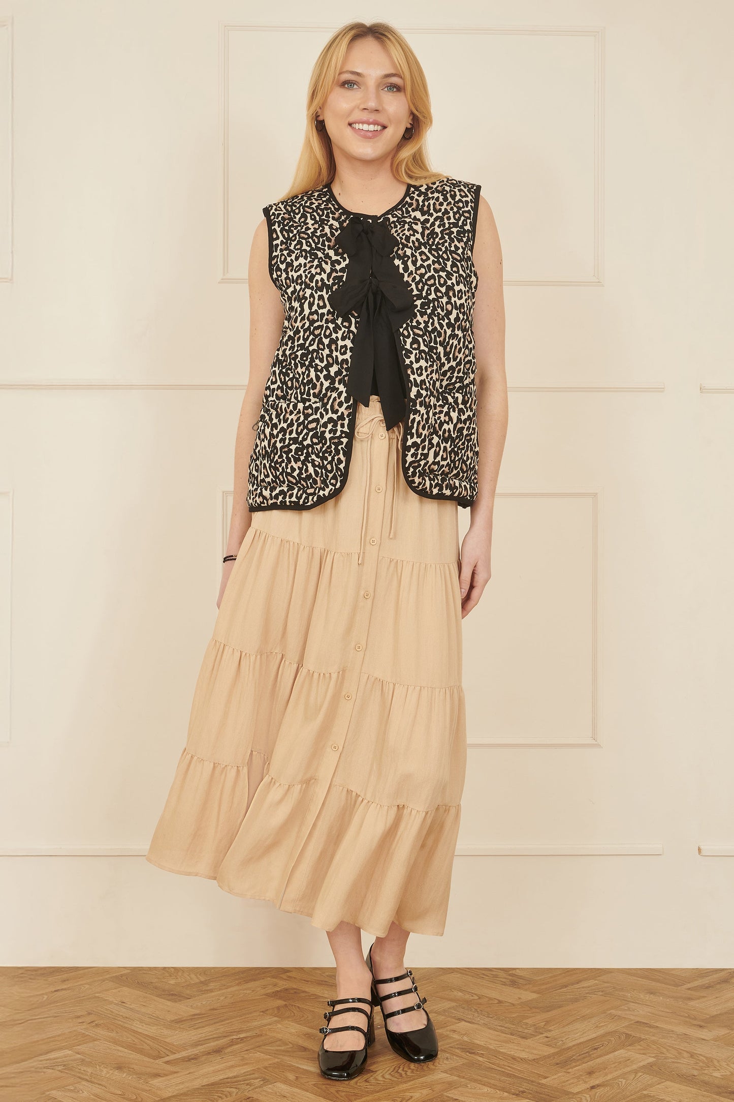 Yumi Stone Midi Boho Skirt