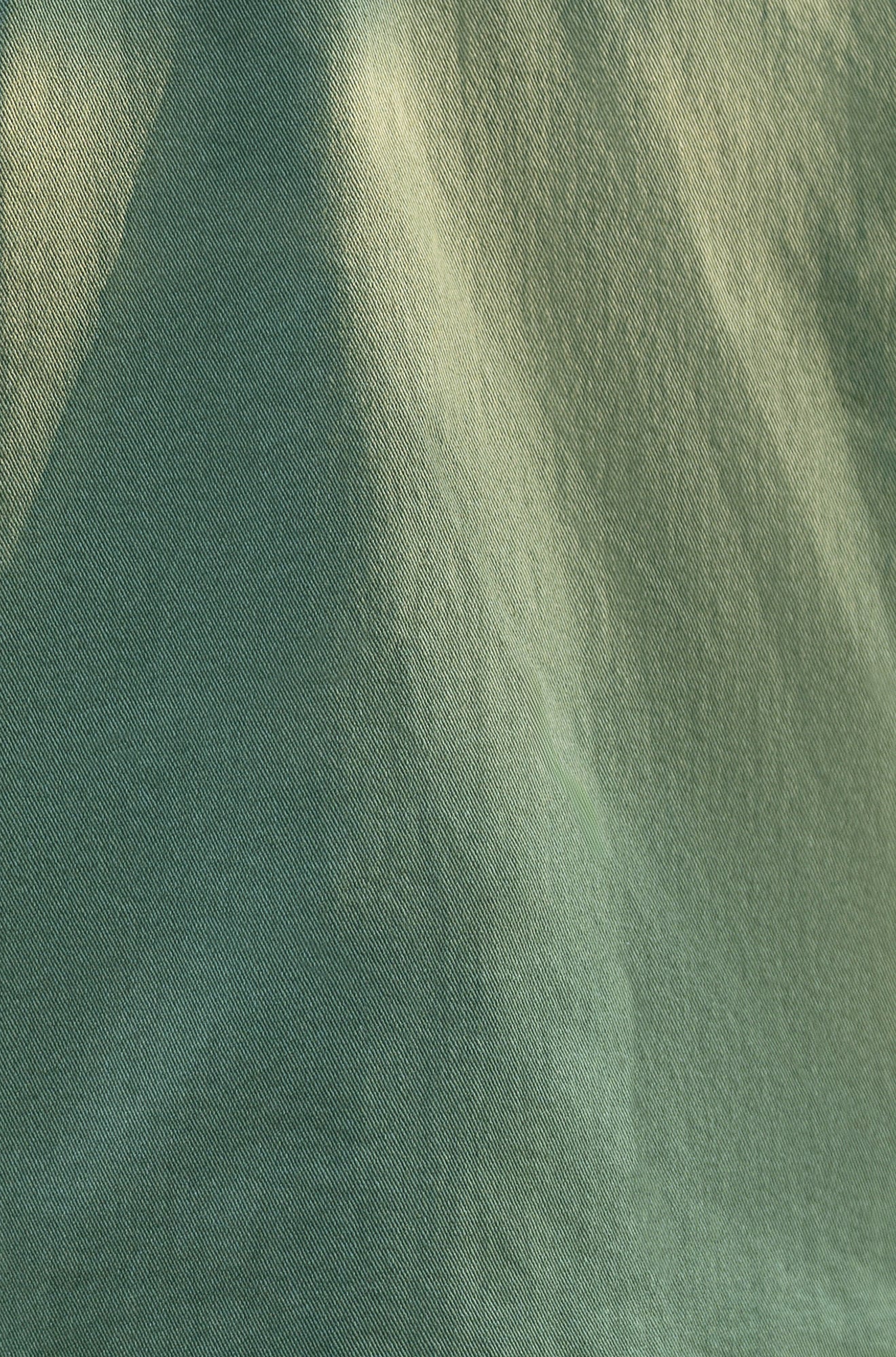 Yumi Green Canvas Jacket With Patch Pockets