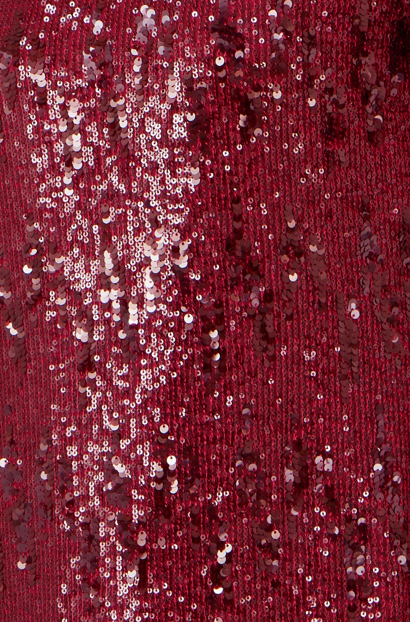 Yumi Burgundy Sequin Stretch Tunic Dress