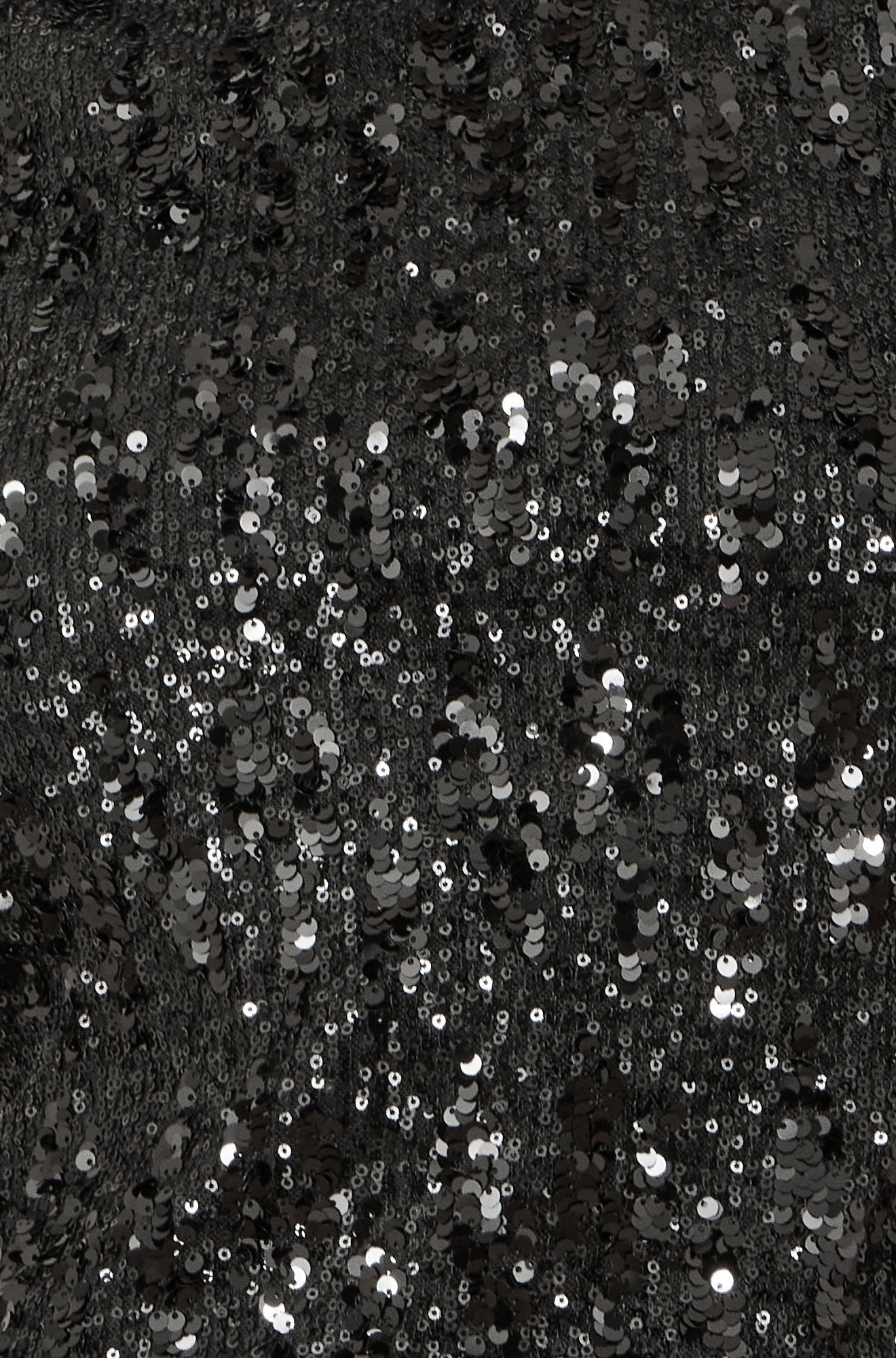 Yumi Black Sequin High Neck Top