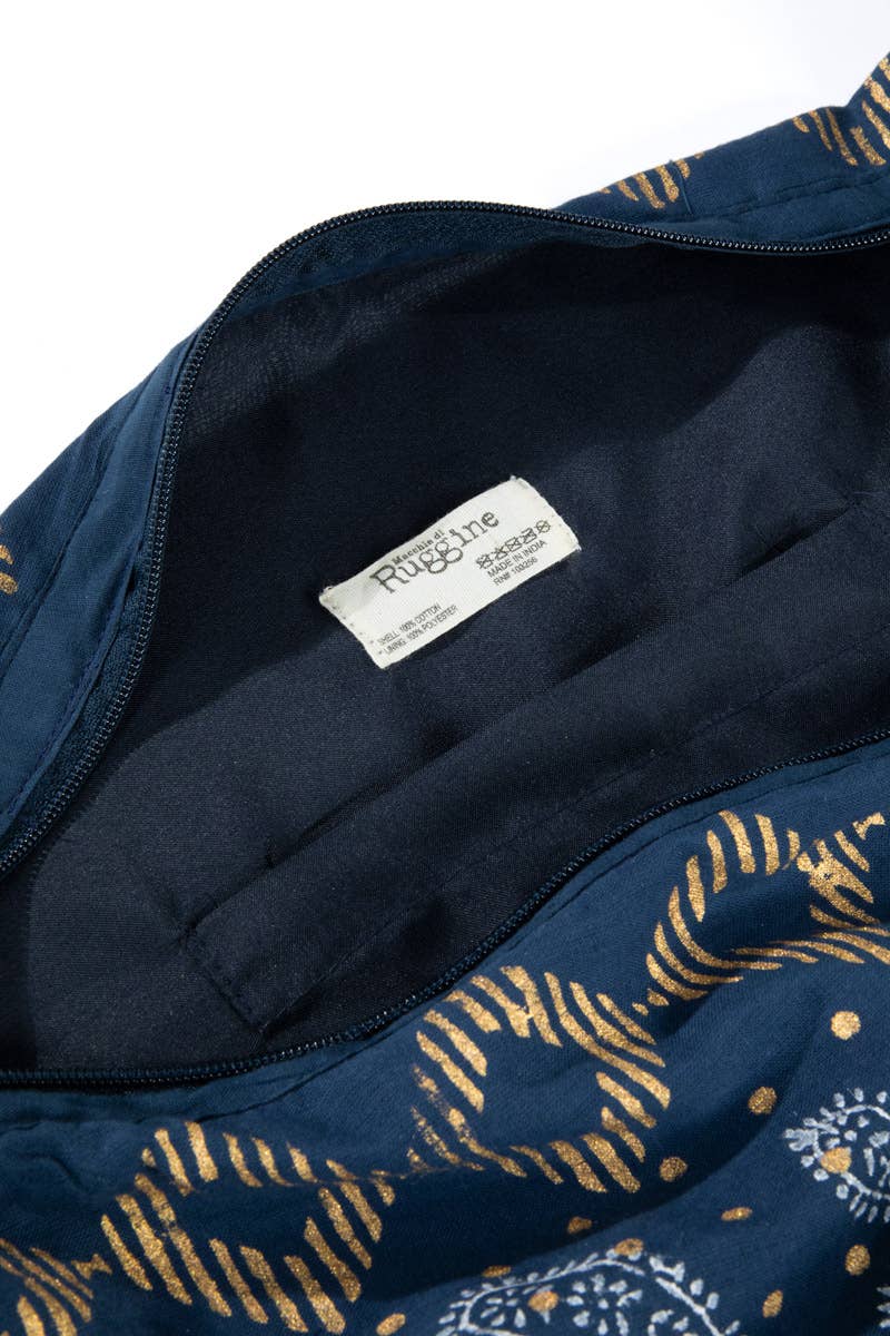 Hand Block Ethnic Print Bag: Eight Miles High