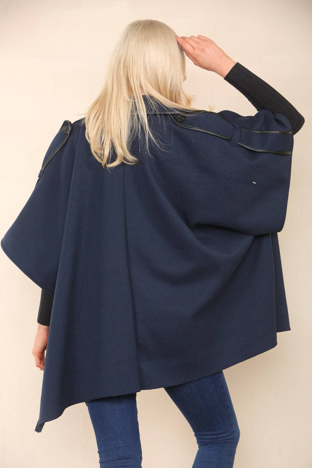 Button Detailed Oversized Jacket Coat: Camel / One Size To Fit UK 8-20