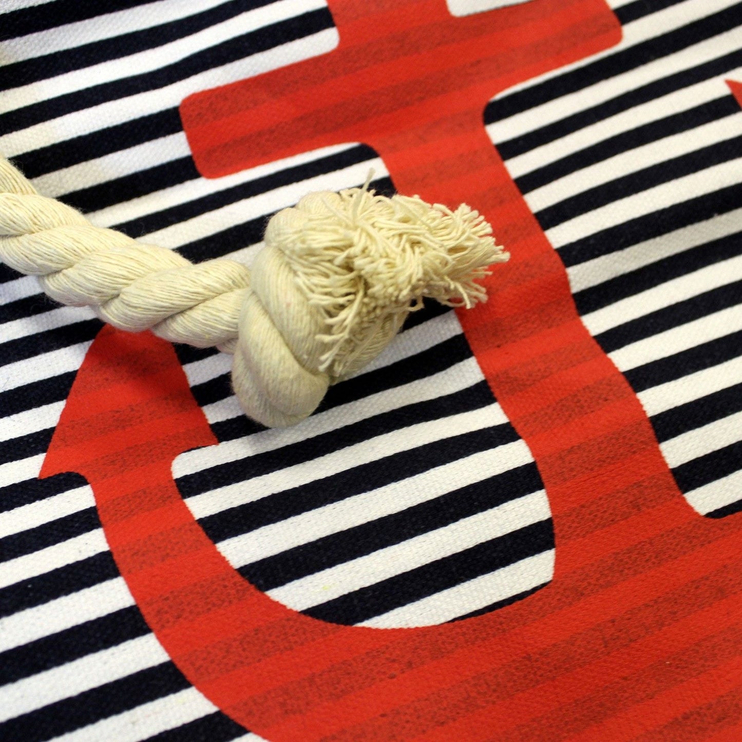 Rope Handle Bag - Red Anchor