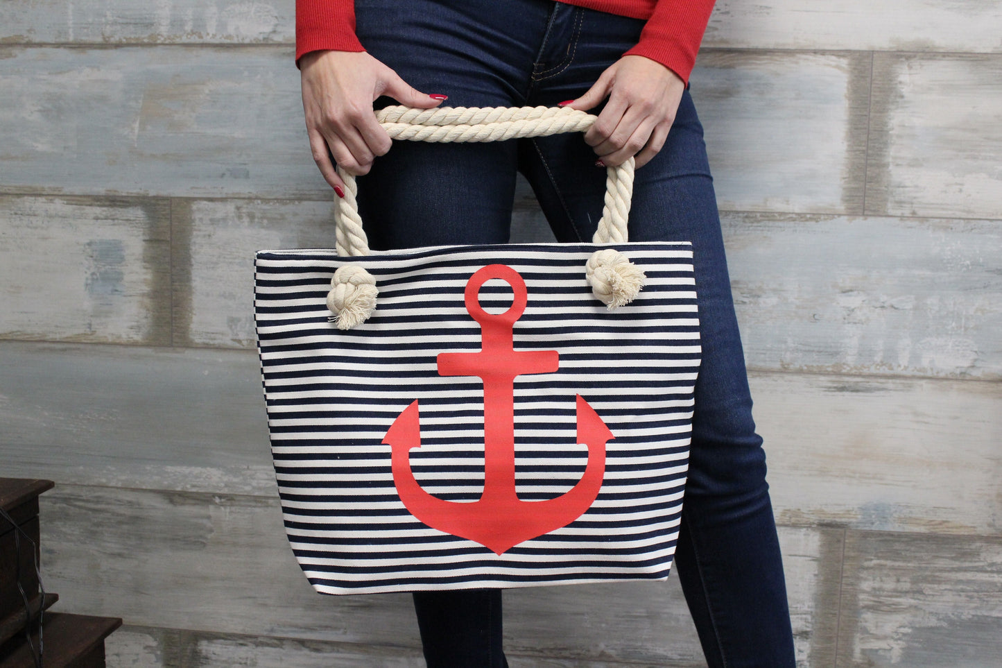 Rope Handle Bag - Bali Blues