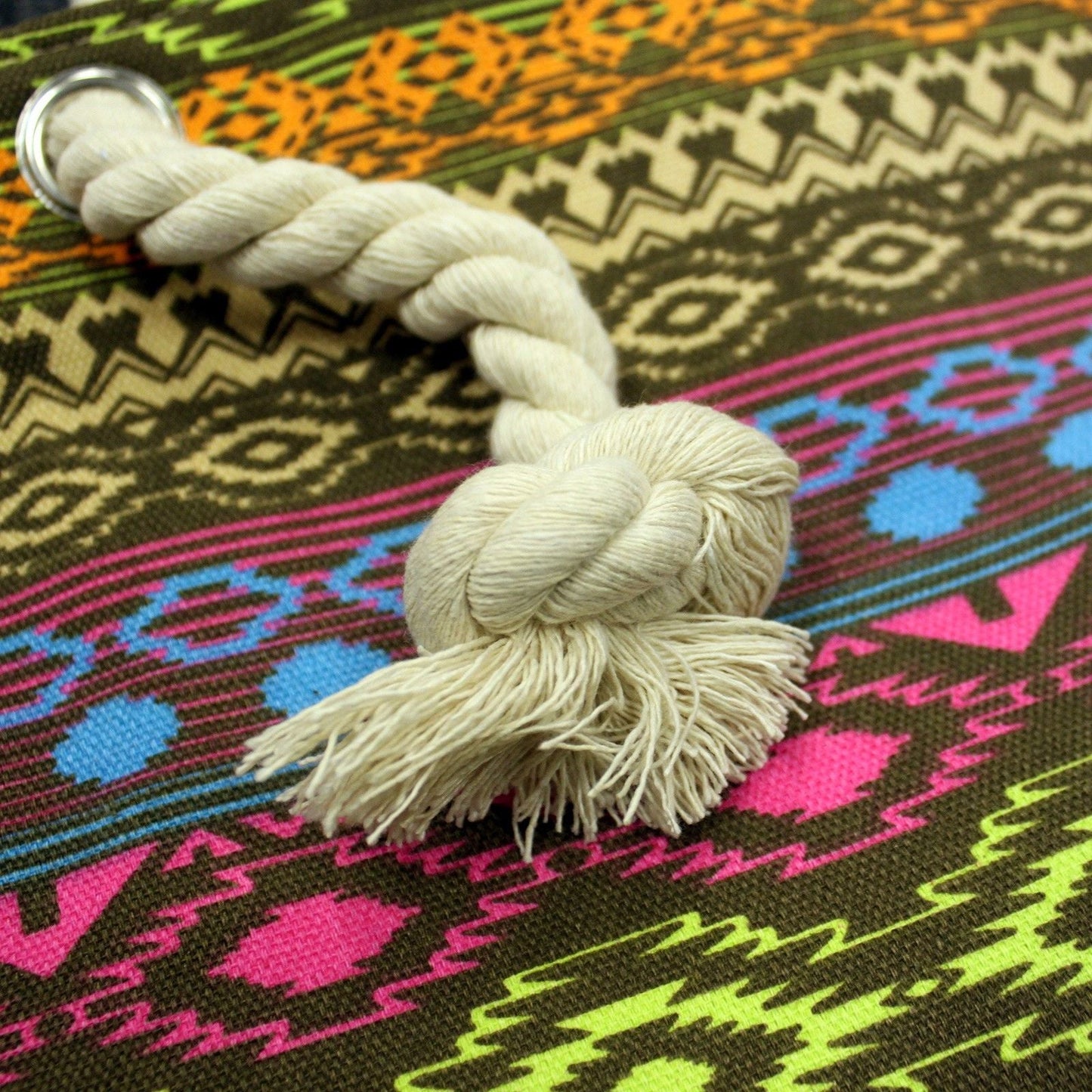 Rope Handle Bag - Bali Tan & Tones