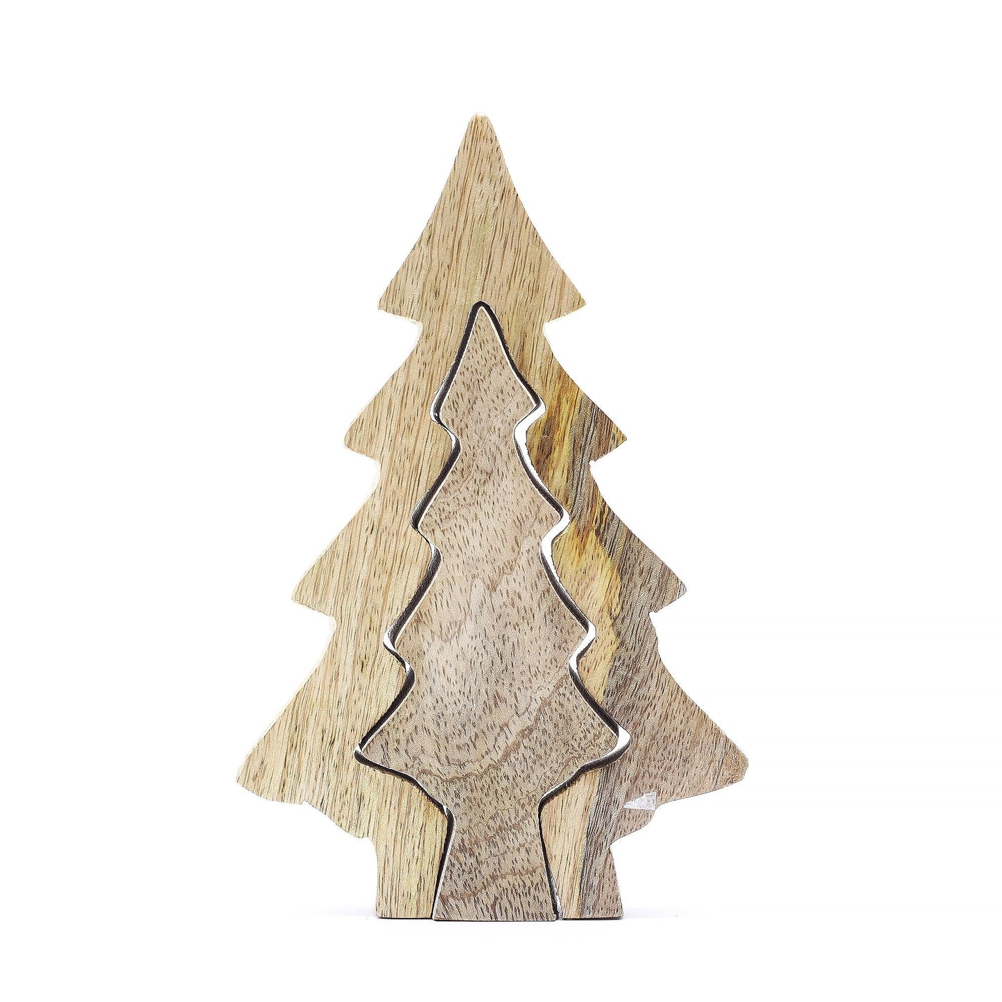 Lost in the Forrest - Small Tree in a Tree Wooden Decoration - 15x10cm