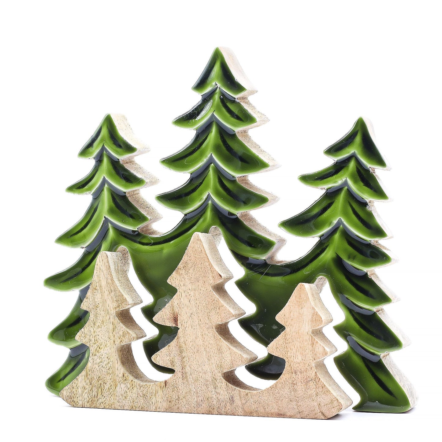 Lost in the Forrest - Three Trees 3D Wooden Decoration - 20x23cm