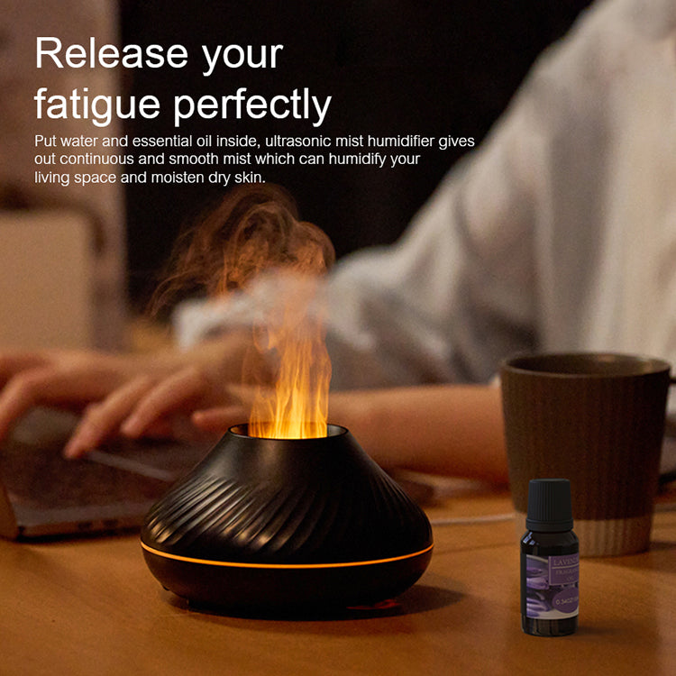 Flame Aroma Diffuser/volcano effect/colour changing