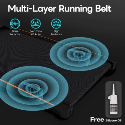 Folding Under Desk Walking Pad Treadmill With Adjustable Incline, 1-6 Km H Low Noise For Home  Office, LED Display, Magnetic Remote Control, Transport Wheels  Plug, Black.