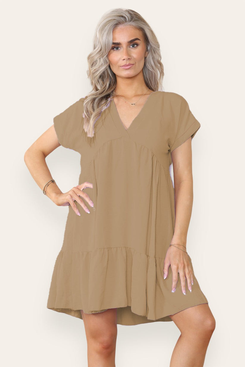 Fancy Style Tiered Smock Dress