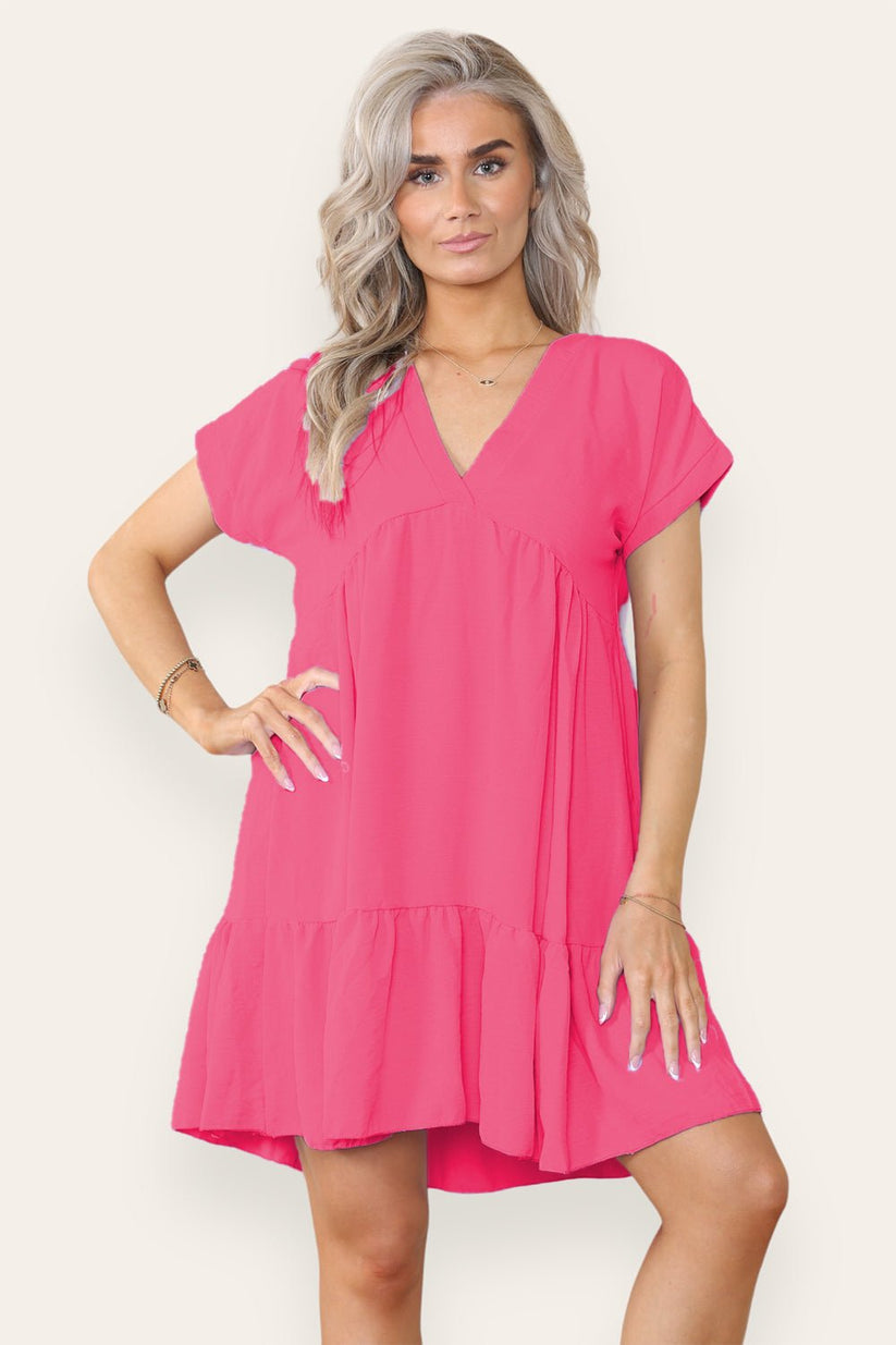 Fancy Style Tiered Smock Dress