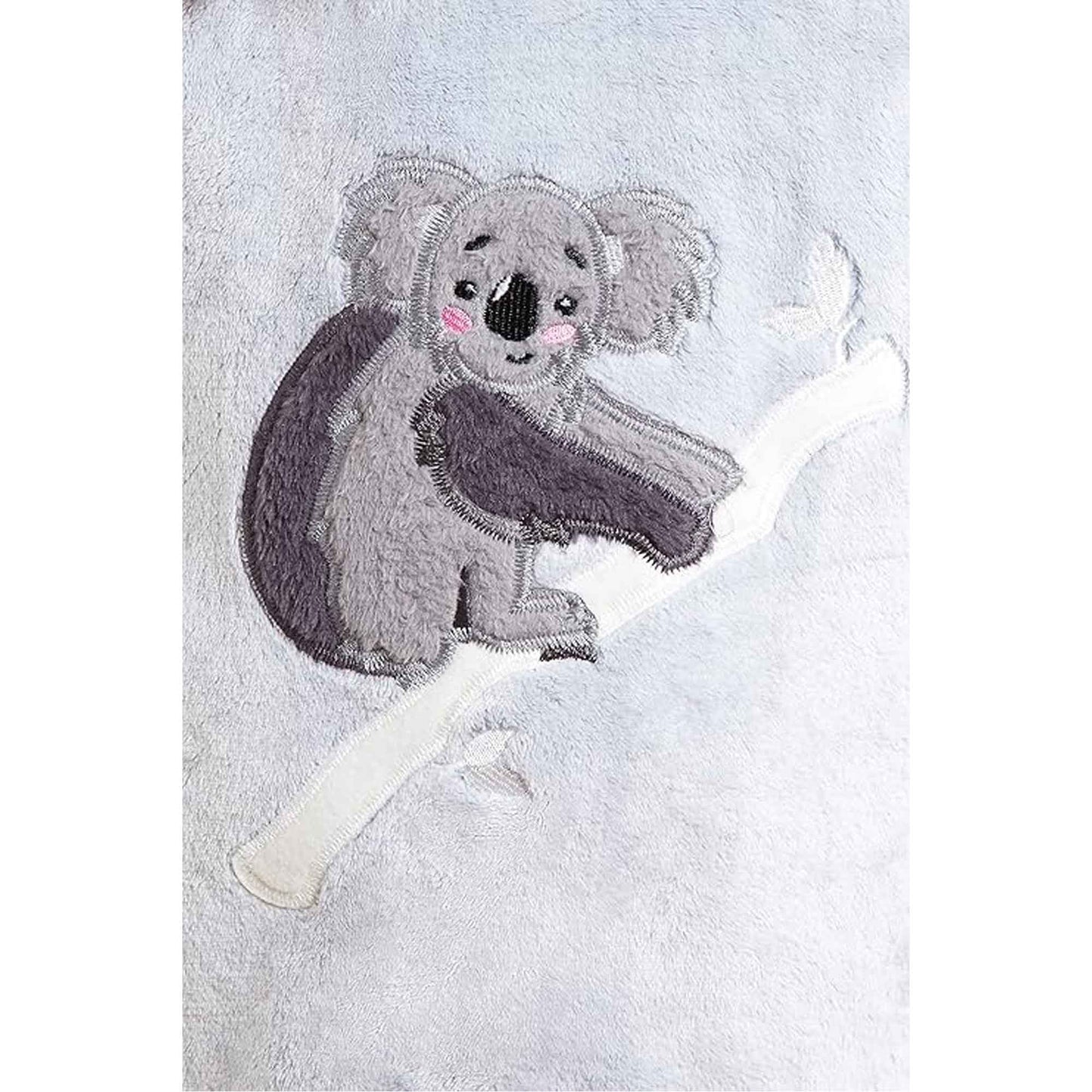 Koala Bear Fleece Hooded Pyjama Set Soft Plush Loungewear for Kids and Adults Cosy Nightwear with Hoodie and Elasticated Pants by Daisy Dreamer