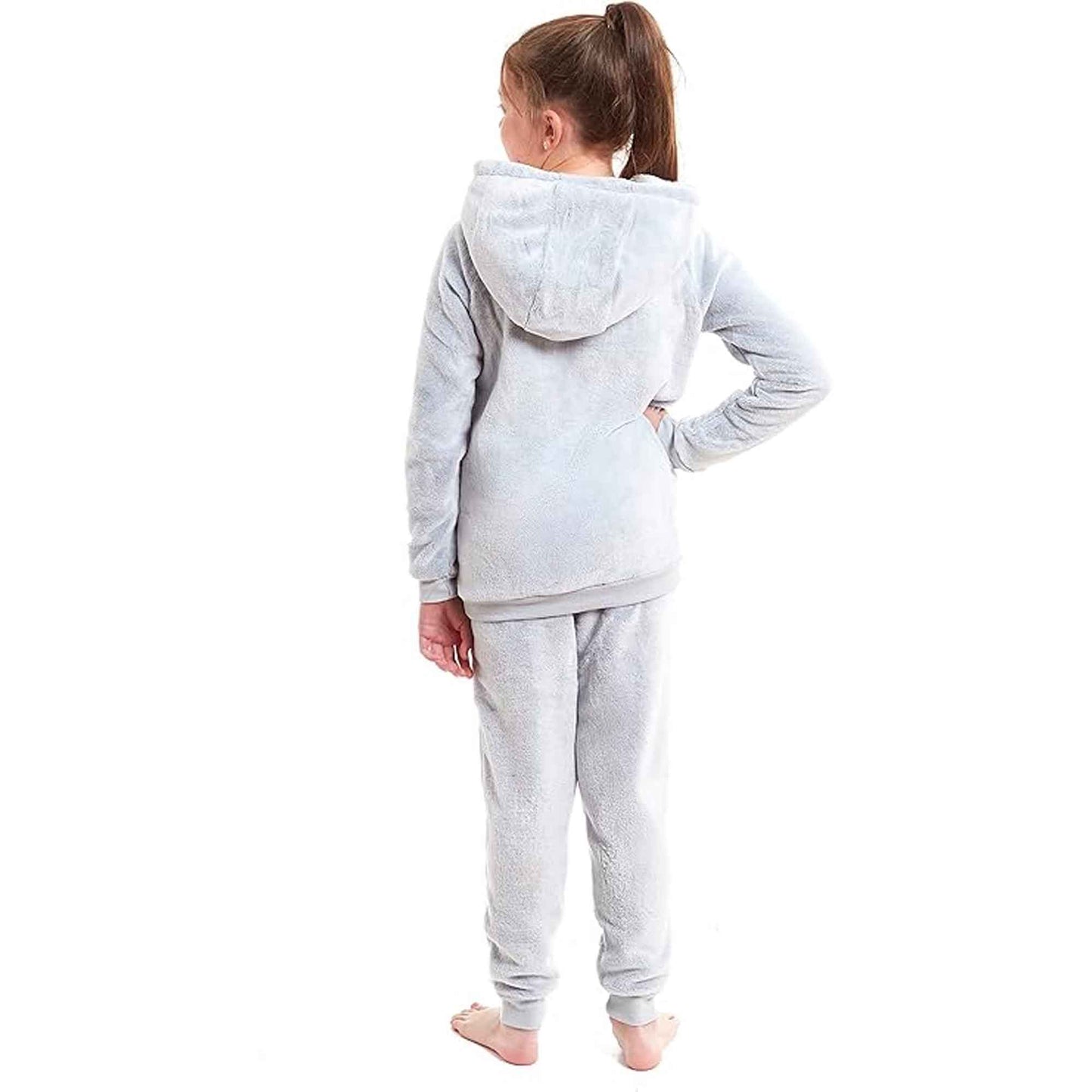 Koala Bear Fleece Hooded Pyjama Set Soft Plush Loungewear for Kids and Adults Cosy Nightwear with Hoodie and Elasticated Pants by Daisy Dreamer