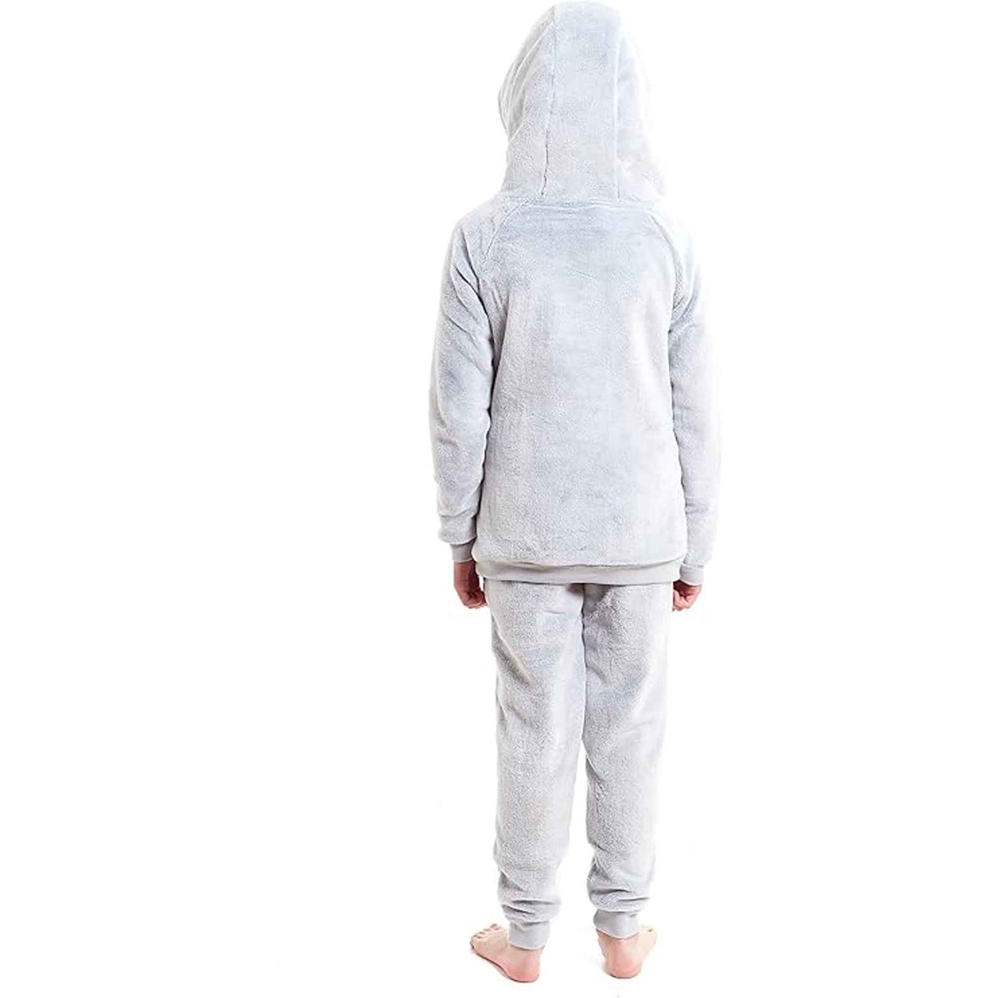 Koala Bear Fleece Hooded Pyjama Set Soft Plush Loungewear for Kids and Adults Cosy Nightwear with Hoodie and Elasticated Pants by Daisy Dreamer