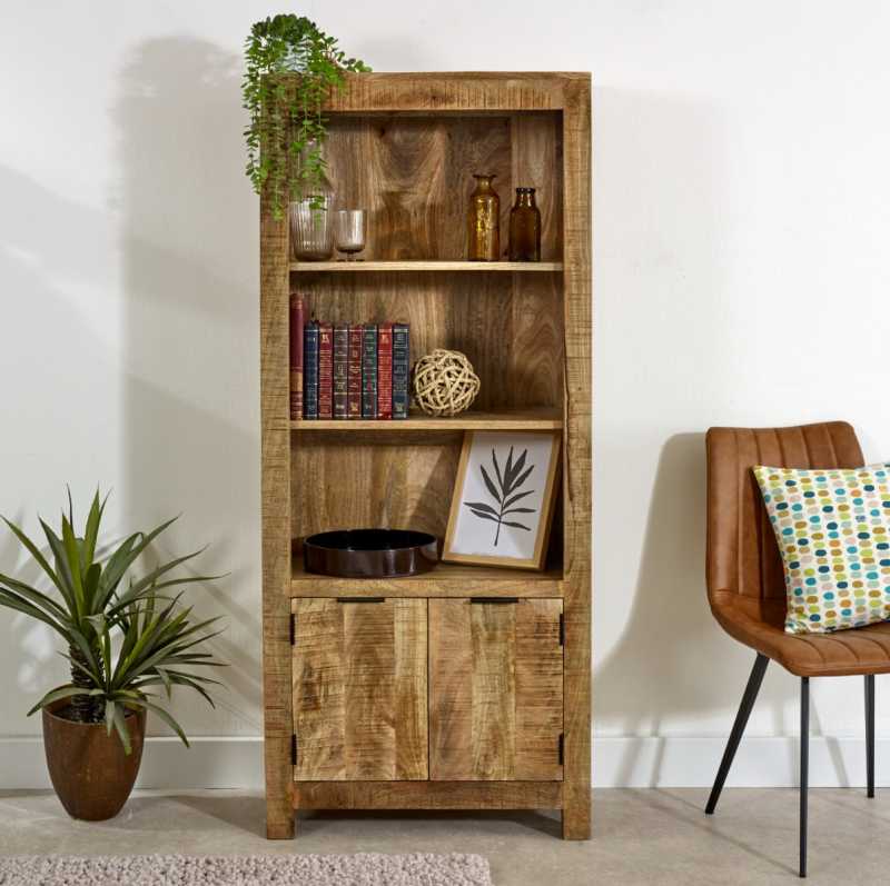 Surrey Solid Wood Bookcase With Doors