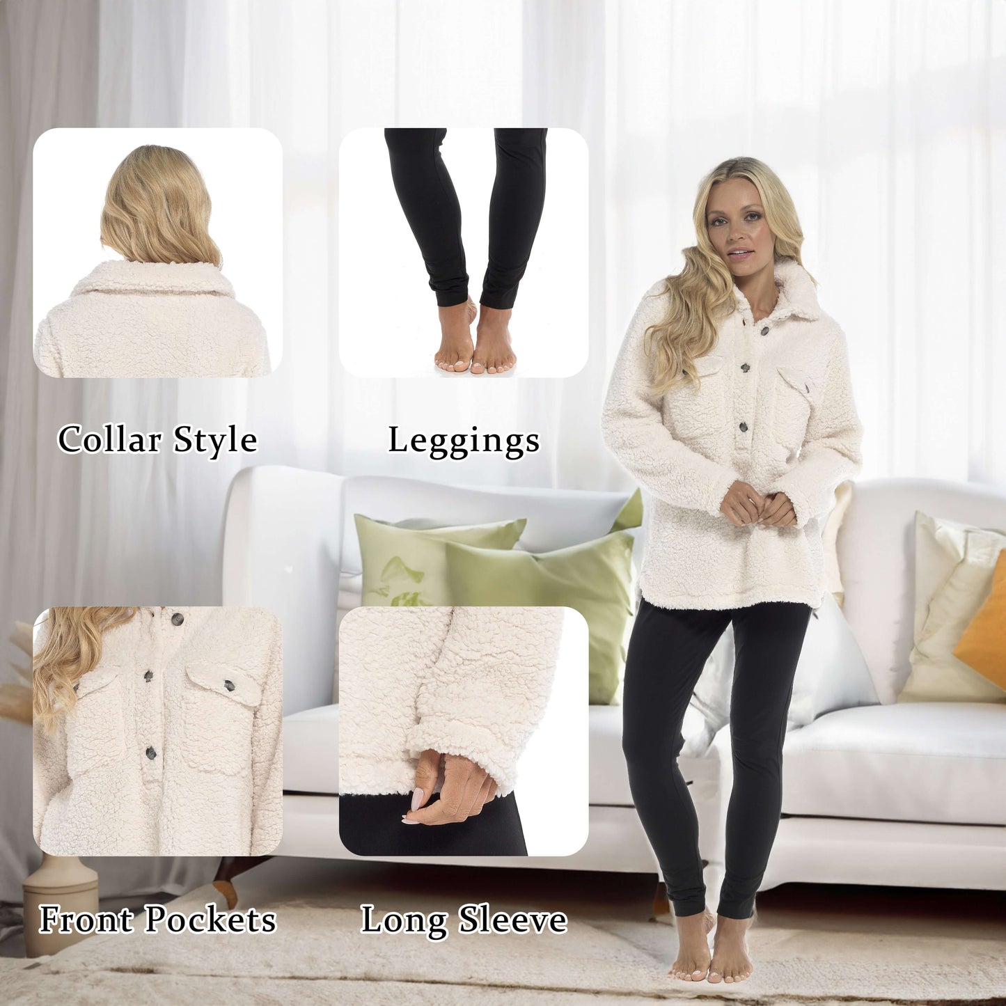 Women's Ultra-Soft Sherpa Lounge Set