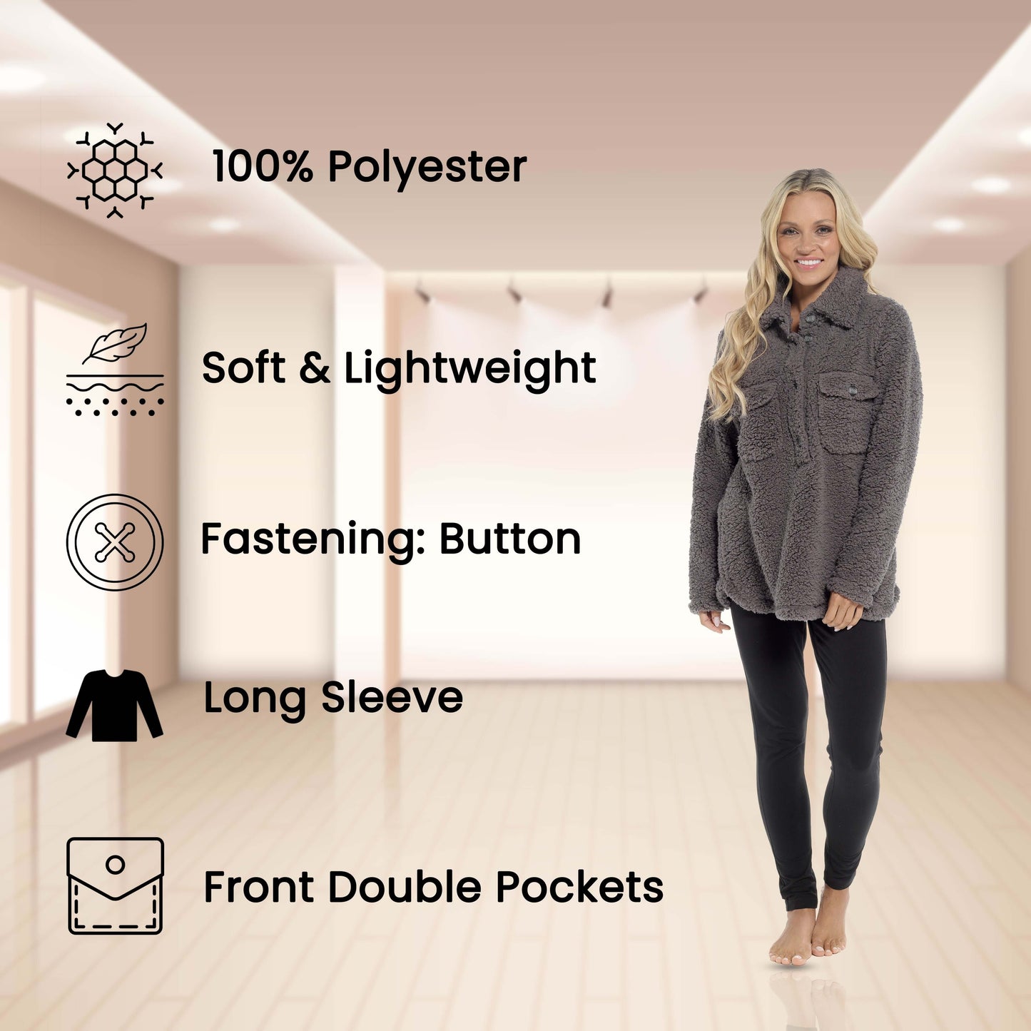 Women's Ultra-Soft Sherpa Lounge Set