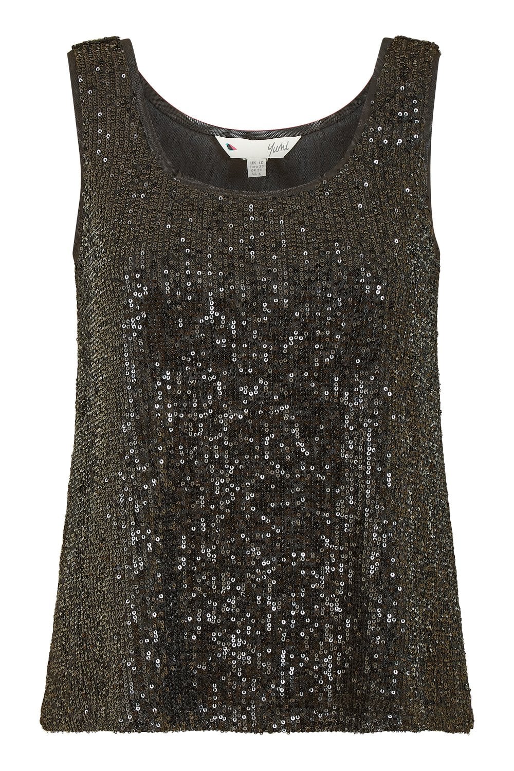 Yumi Black Sequin Vest