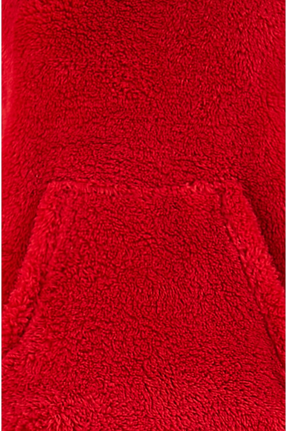 Yumi Red Pyjamas With Fleece Top And Dachshund Print Trousers