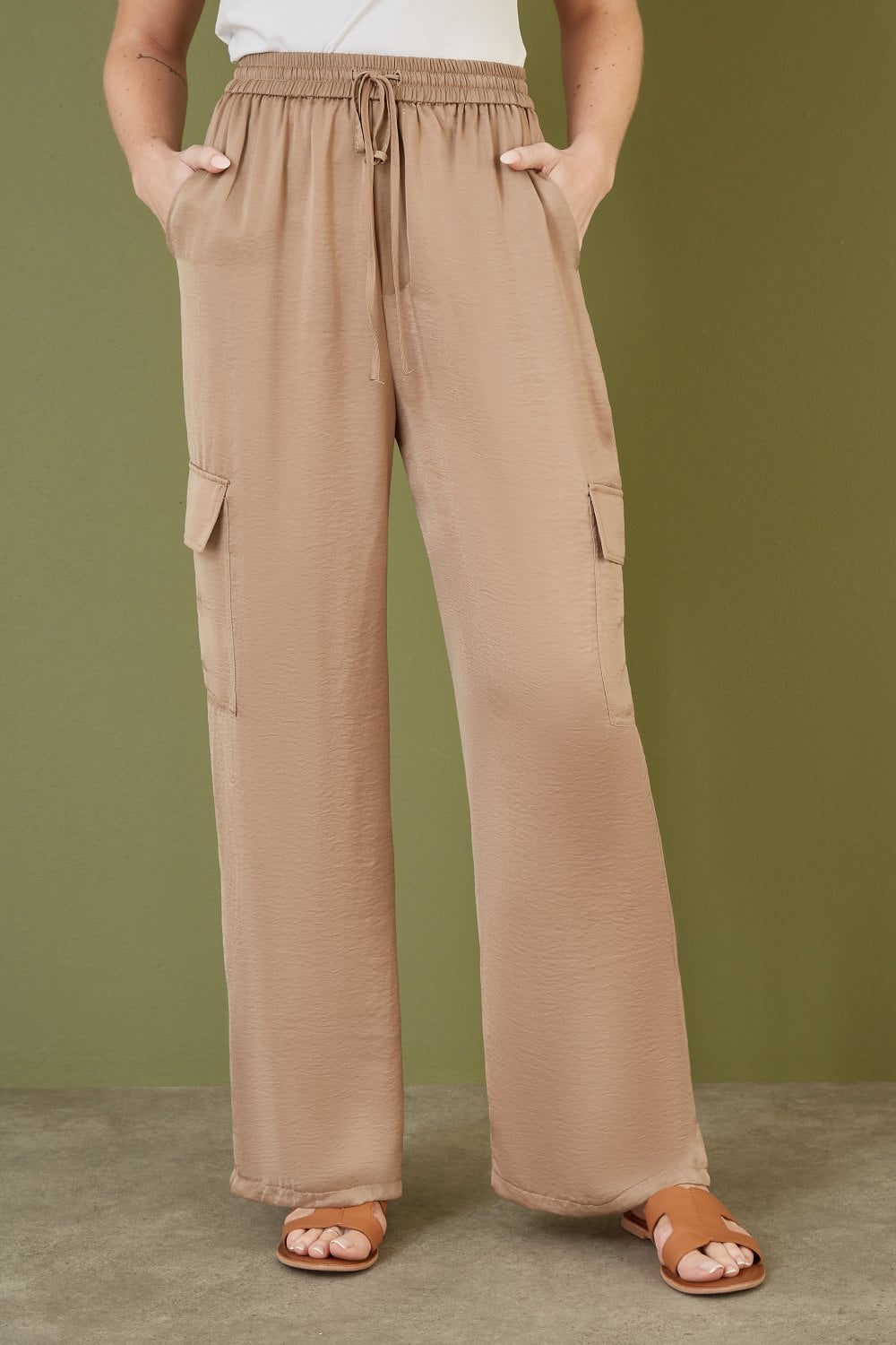 Yumi Stone Cargo Trousers