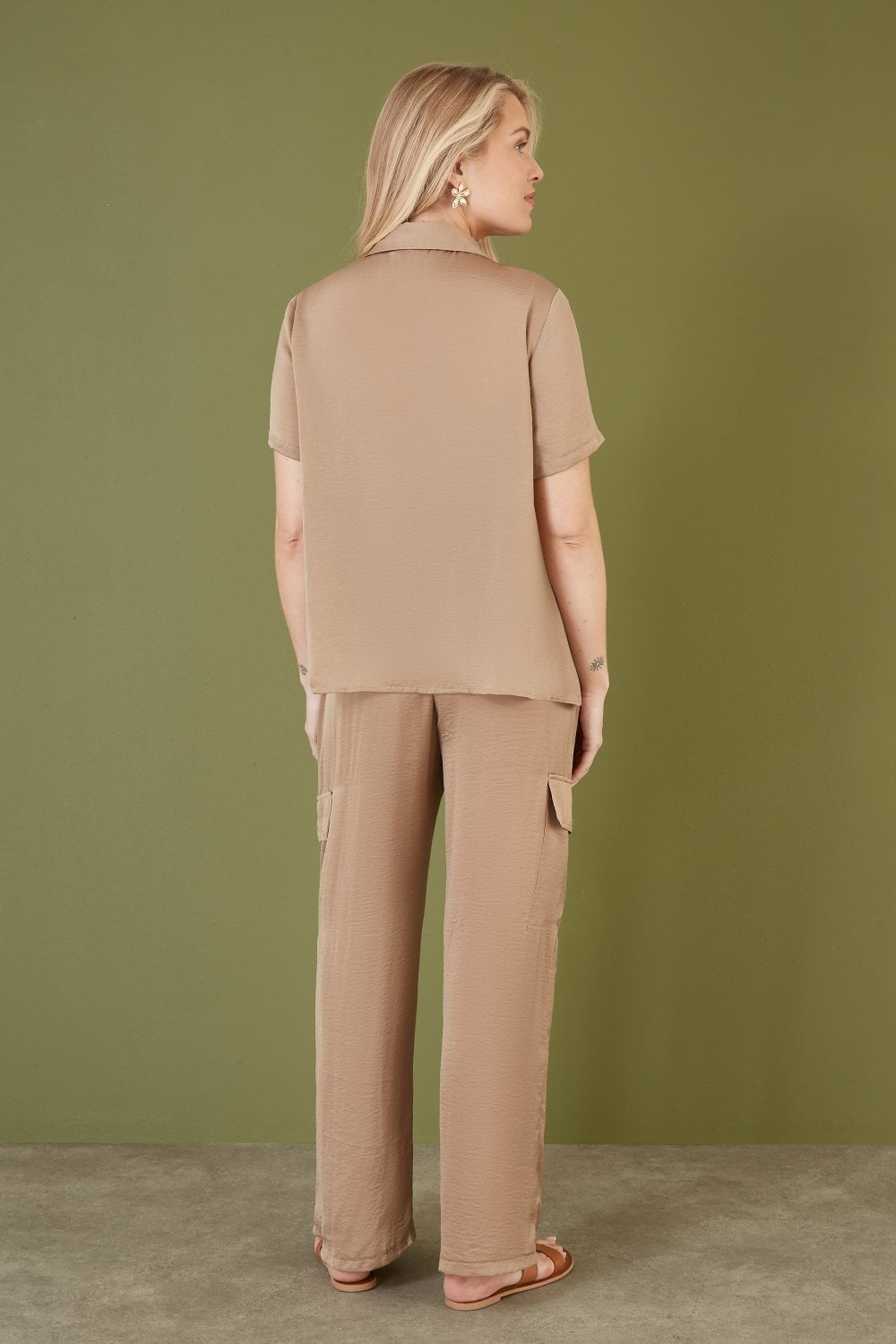 Yumi Stone Cargo Trousers