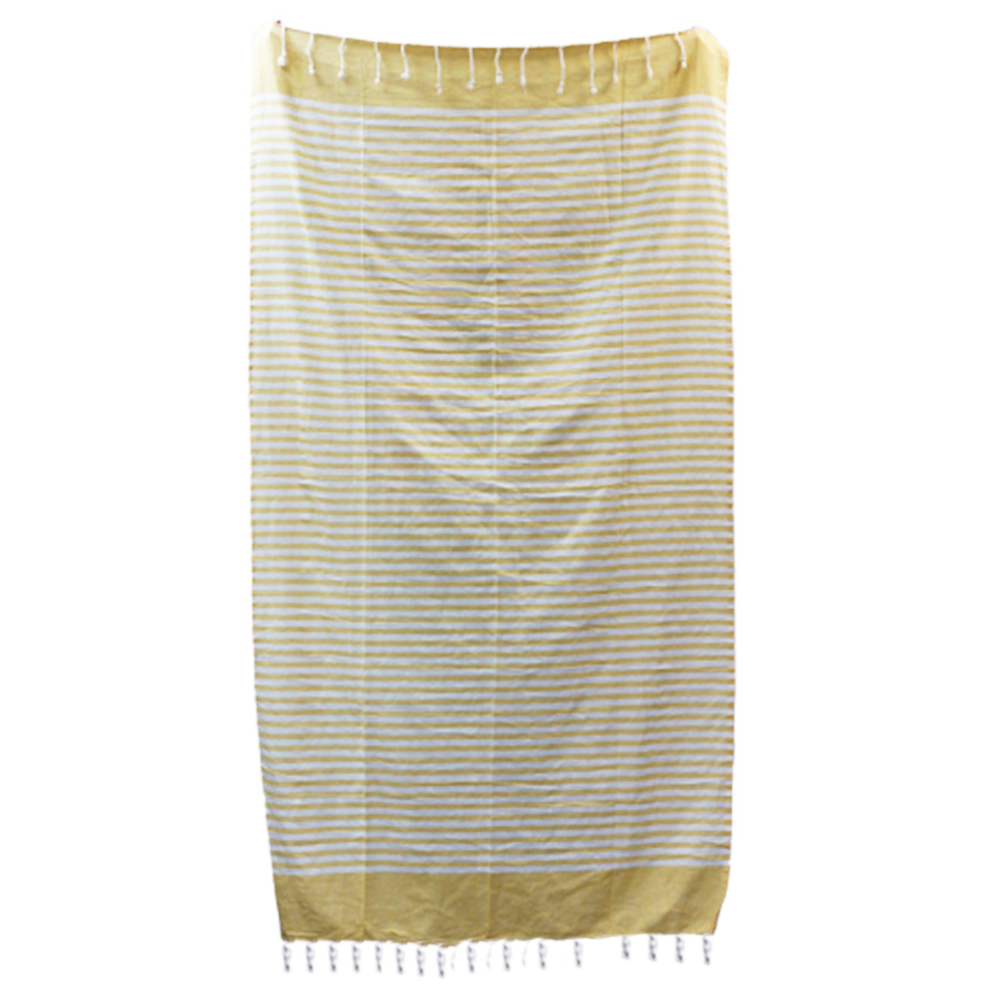Cotton Pario Throw - 100x180 cm - Sunny Yellow - Kaftans direct