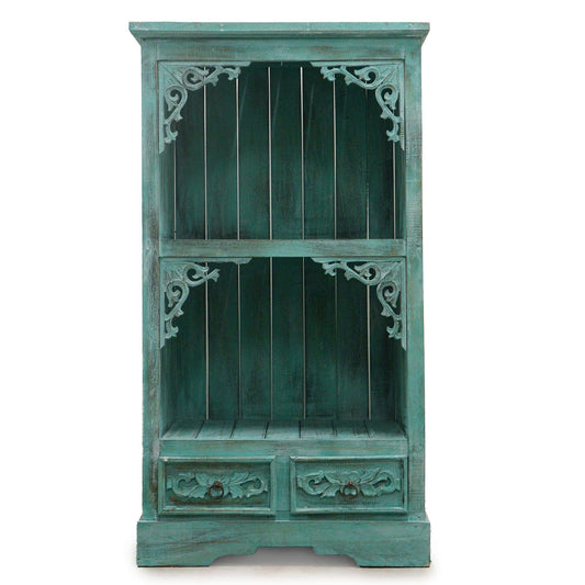 Albasia Bathroom Cabinet - Turquoise wash - Kaftan direct