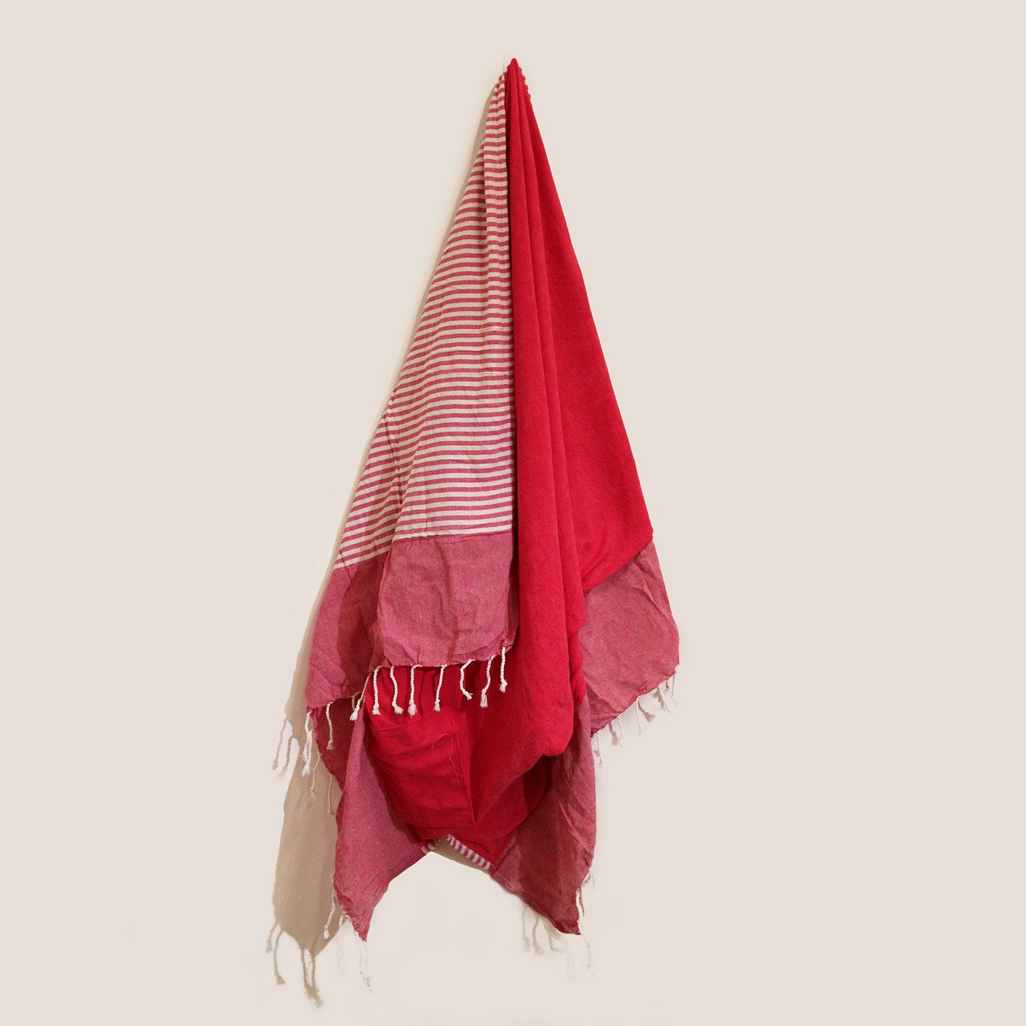 Cotton Pario Towel - 100x180 cm - Hot Pink - Kaftans direct