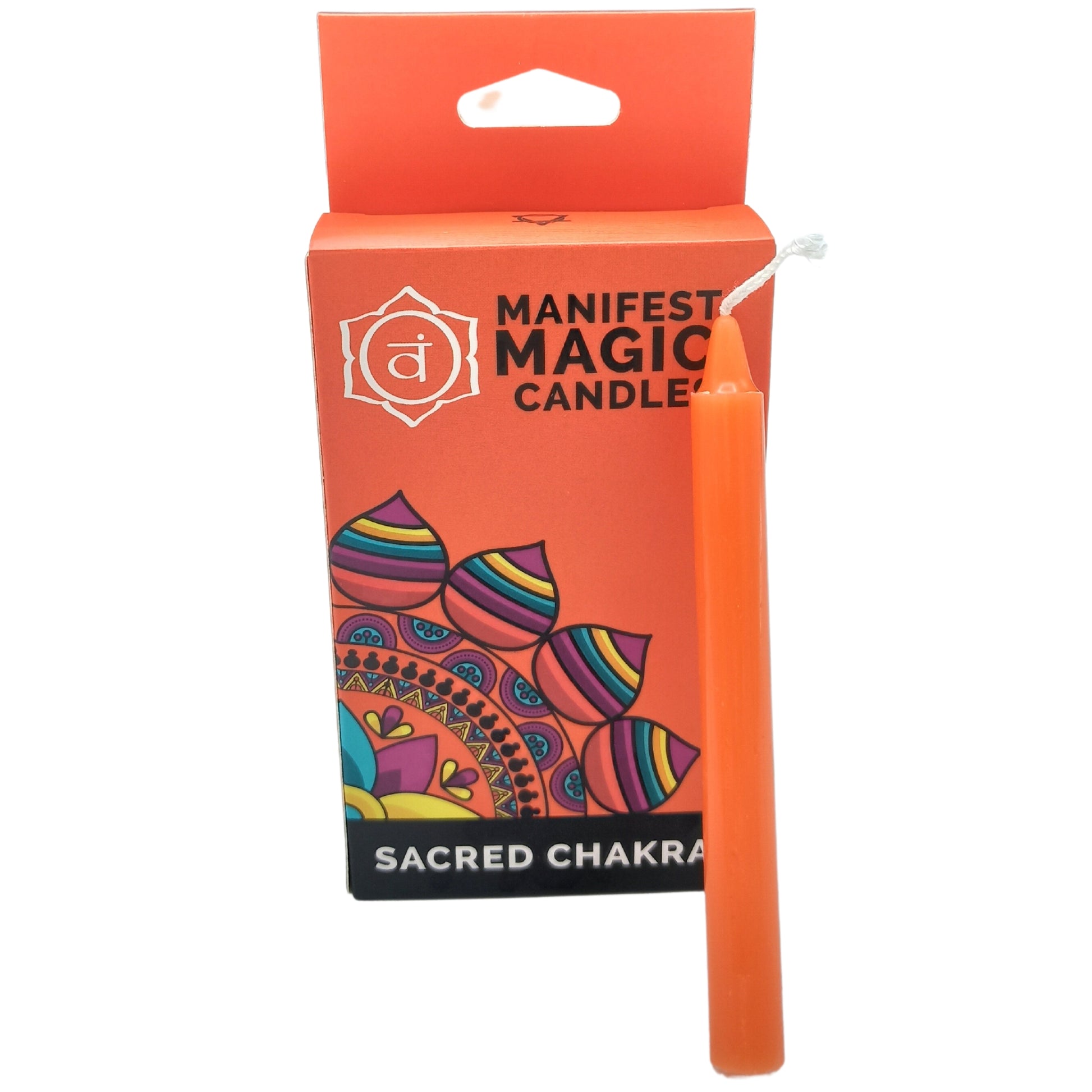 Manifest Magic Candles (pack of 12) - Orange - Sacred Chakra - Kaftans direct