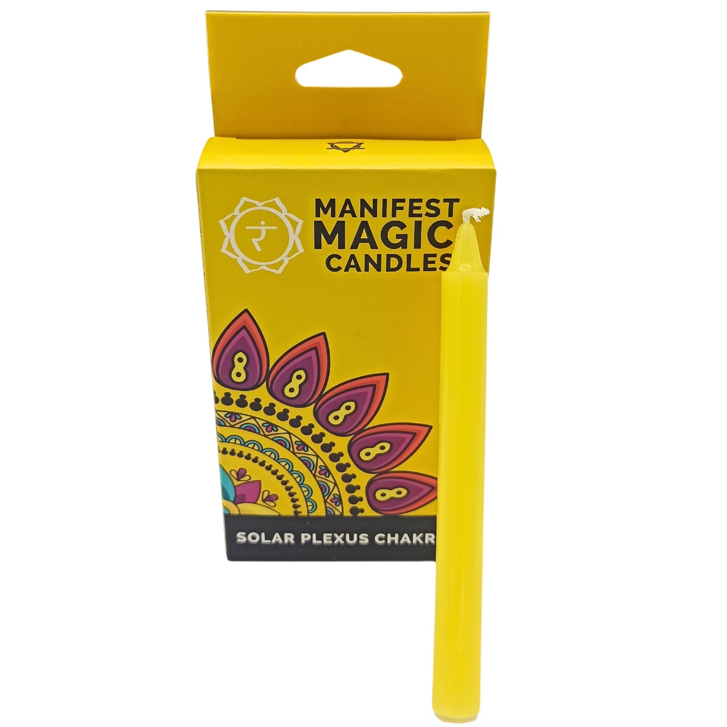 Manifest Magic Candles (pack of 12) - Yellow - Solar Plexus Chakra - Kaftans direct