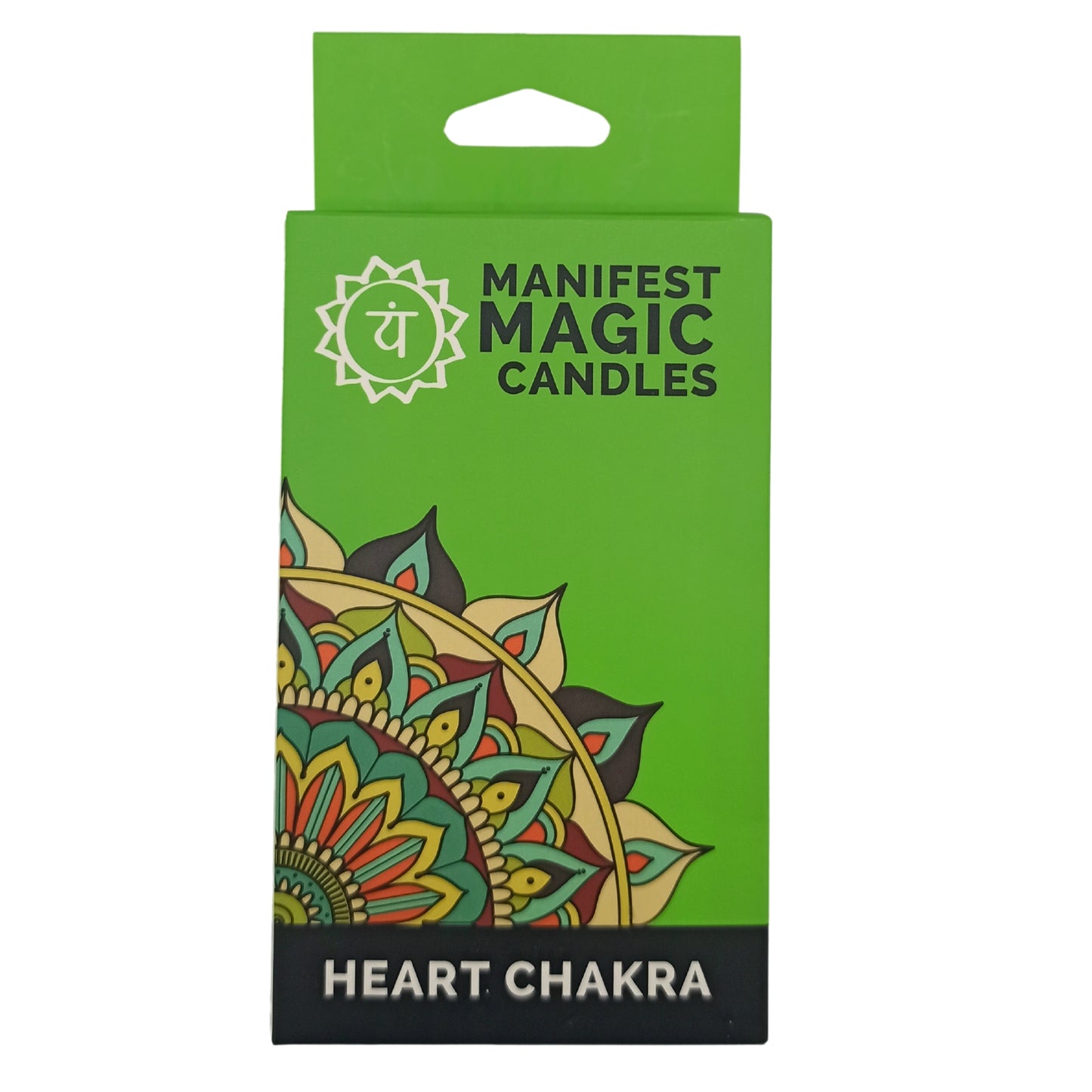 Manifest Magic Candles (pack of 12) - Green - Heart Chakra - Kaftans direct