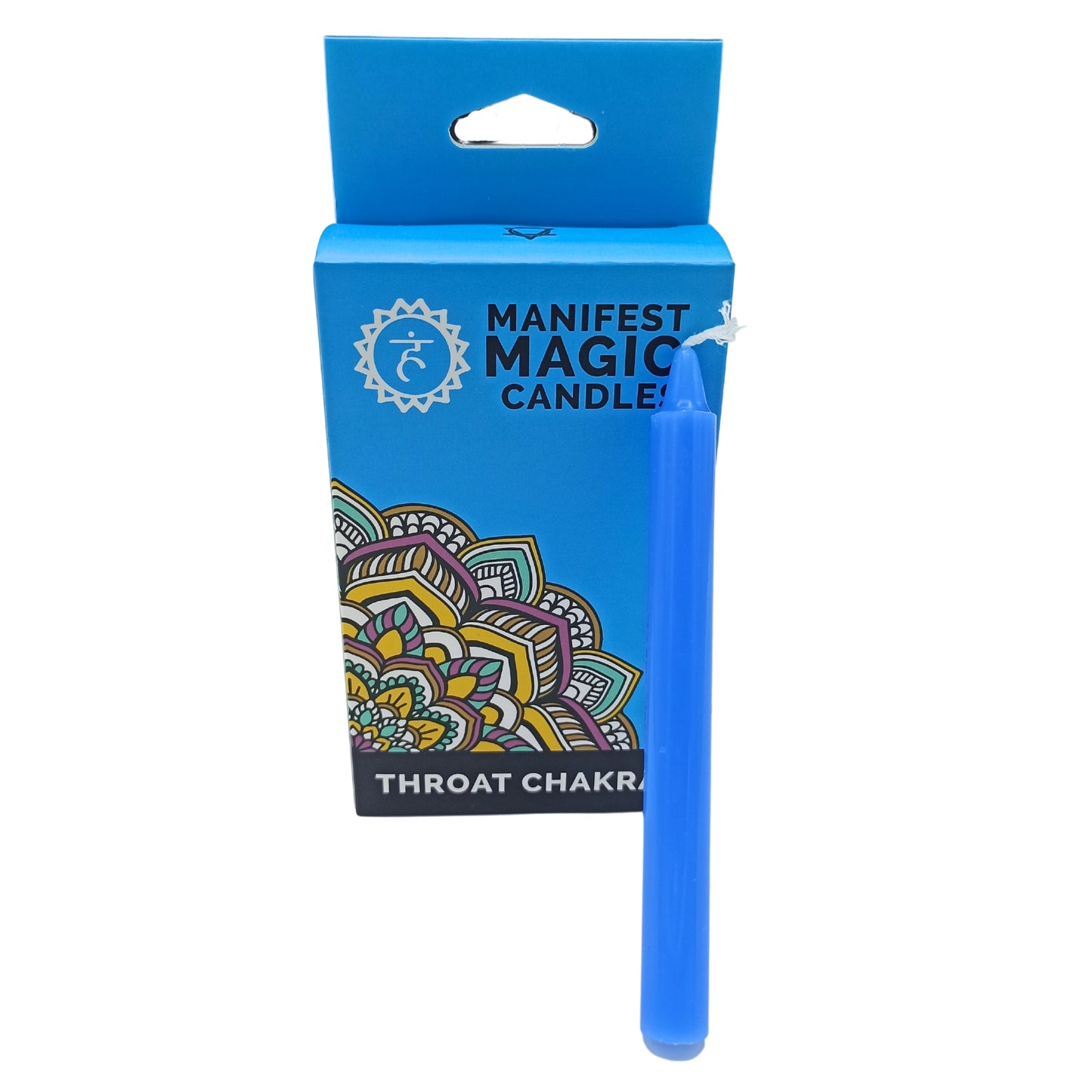 Manifest Magic Candles (pack of 12) - Blue - Throat Chakra - Kaftans direct
