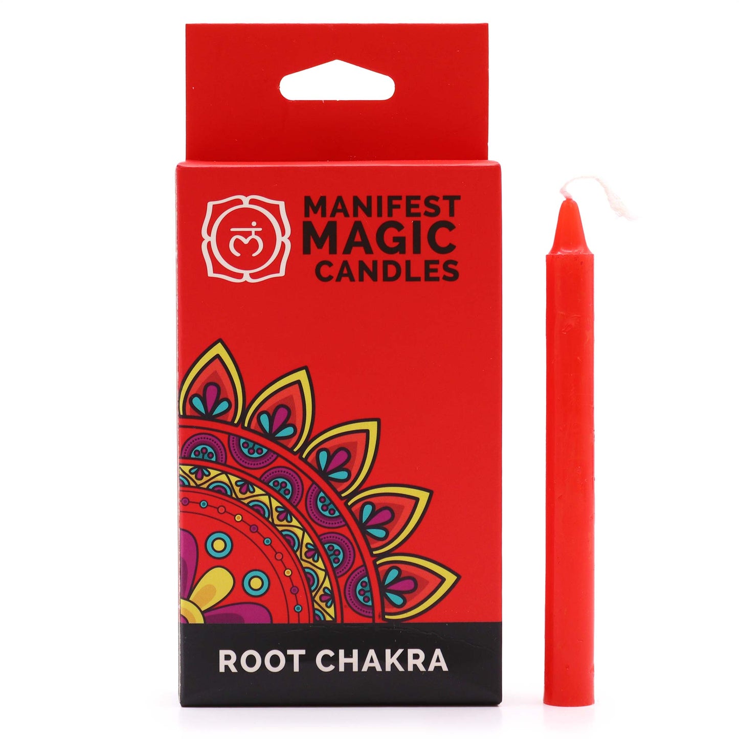 Manifest Magic Candles (pack of 12) - Red - Root Chakra - Kaftans direct