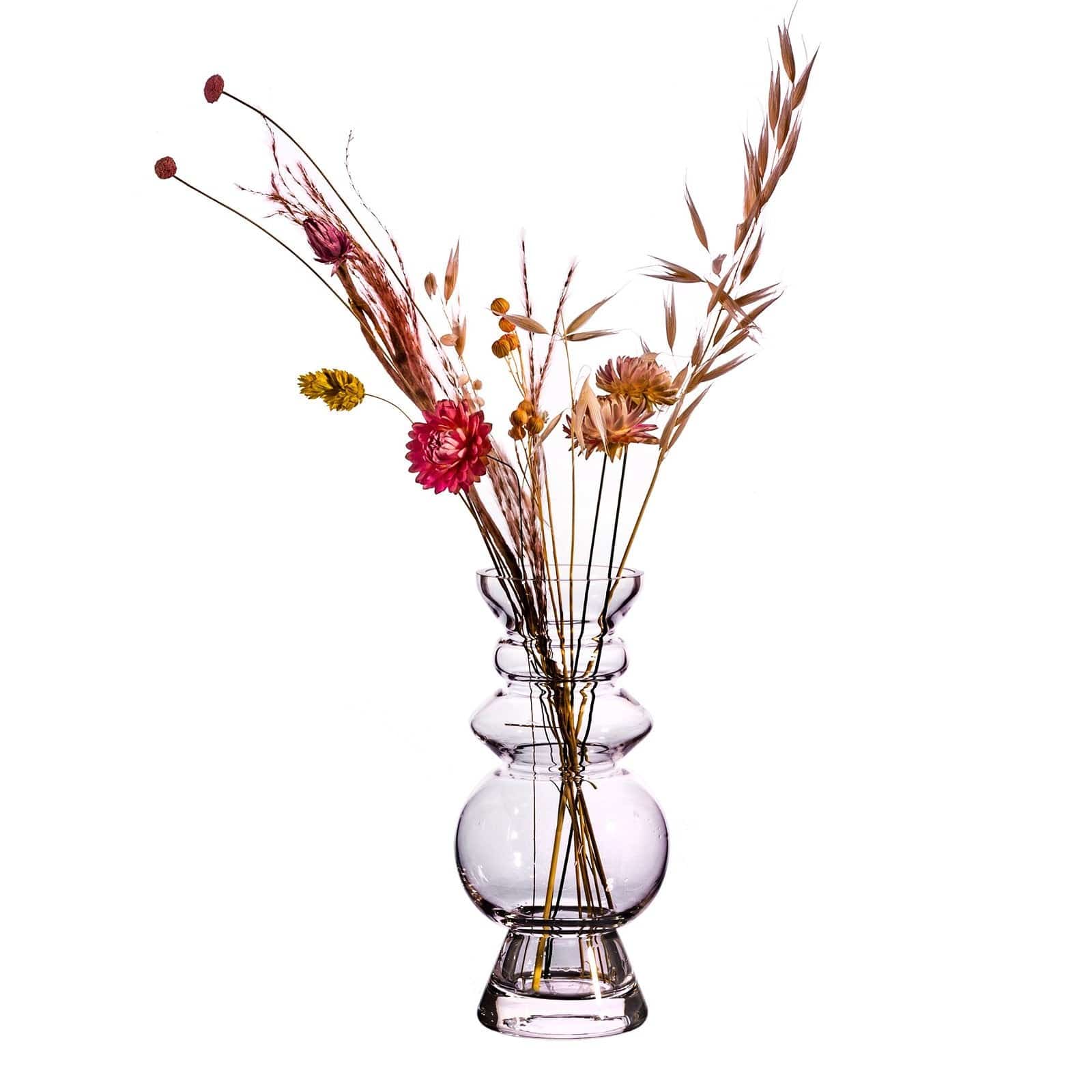 Selina Glass Vase Clear - Kaftan direct