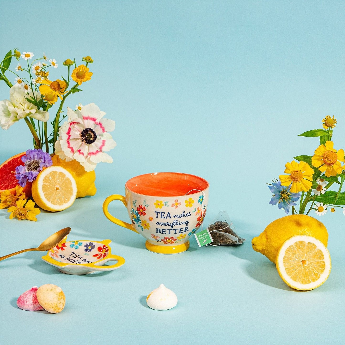 Folk Floral Teacup - Kaftan direct