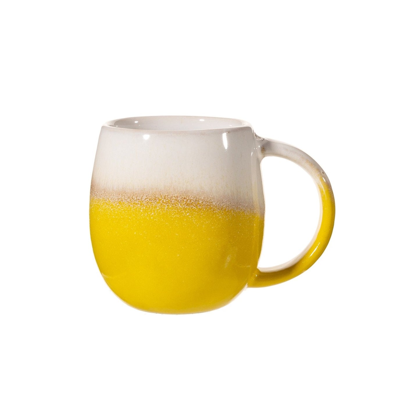 Dip Glazed Ombre Yellow Mug - Kaftan direct