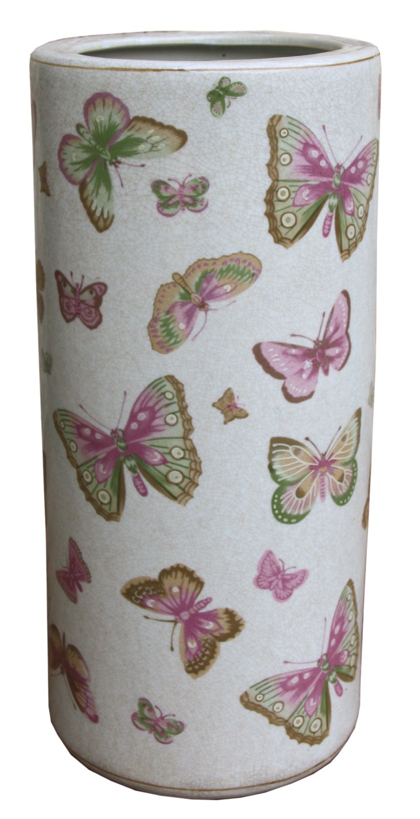 Ceramic Umbrella Stand, Butterfly Design - Kaftan direct