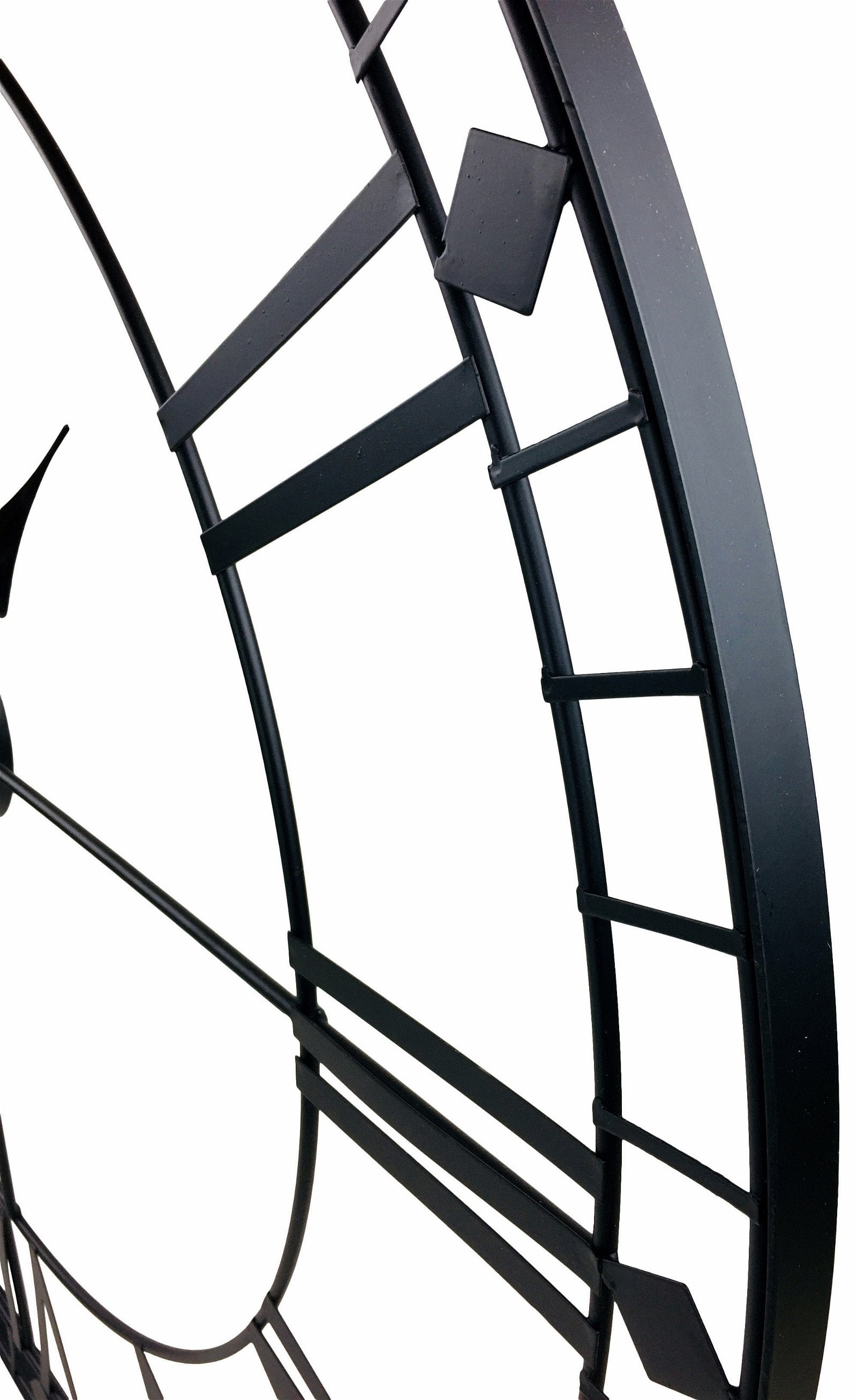 Black Roman Numeral Clock 88cm - Kaftan direct