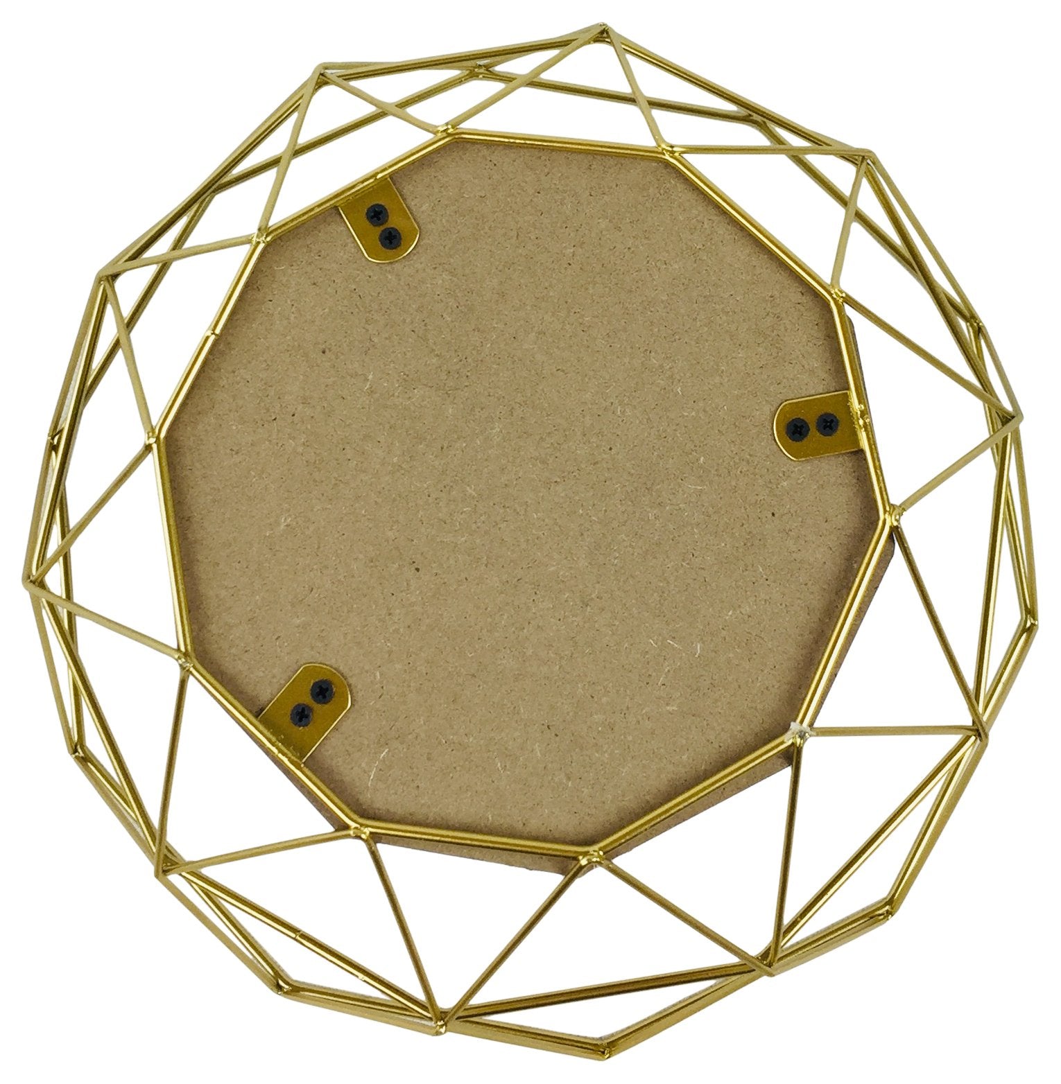 Golden Geometric Style Wire Bowl - Kaftan direct