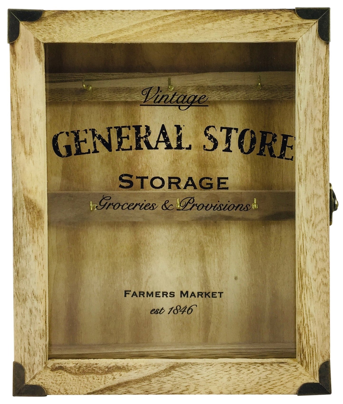 Rustic General Store Key Box Wooden - Kaftan direct