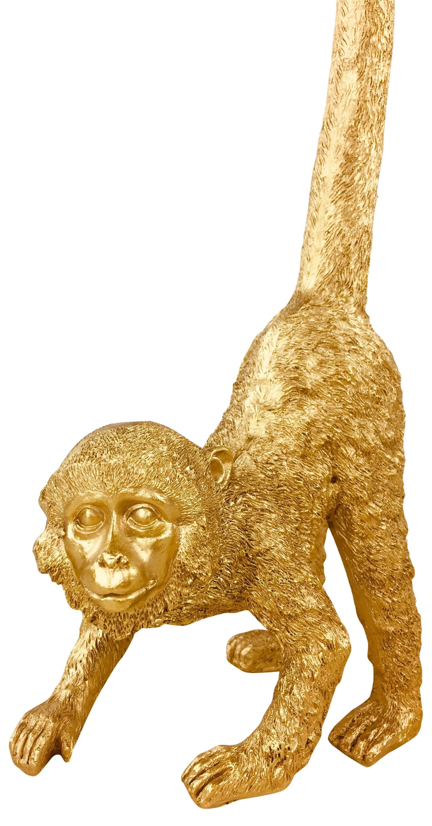 Curly Tailed Resin Monkey Ornament 43cm - Kaftan direct