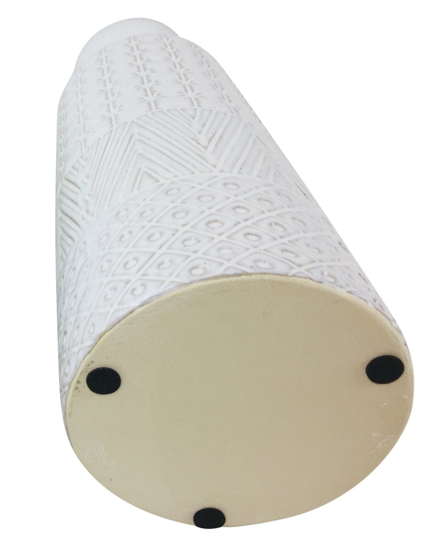 White Star Textured Stoneware Vase 44cm - Kaftan direct